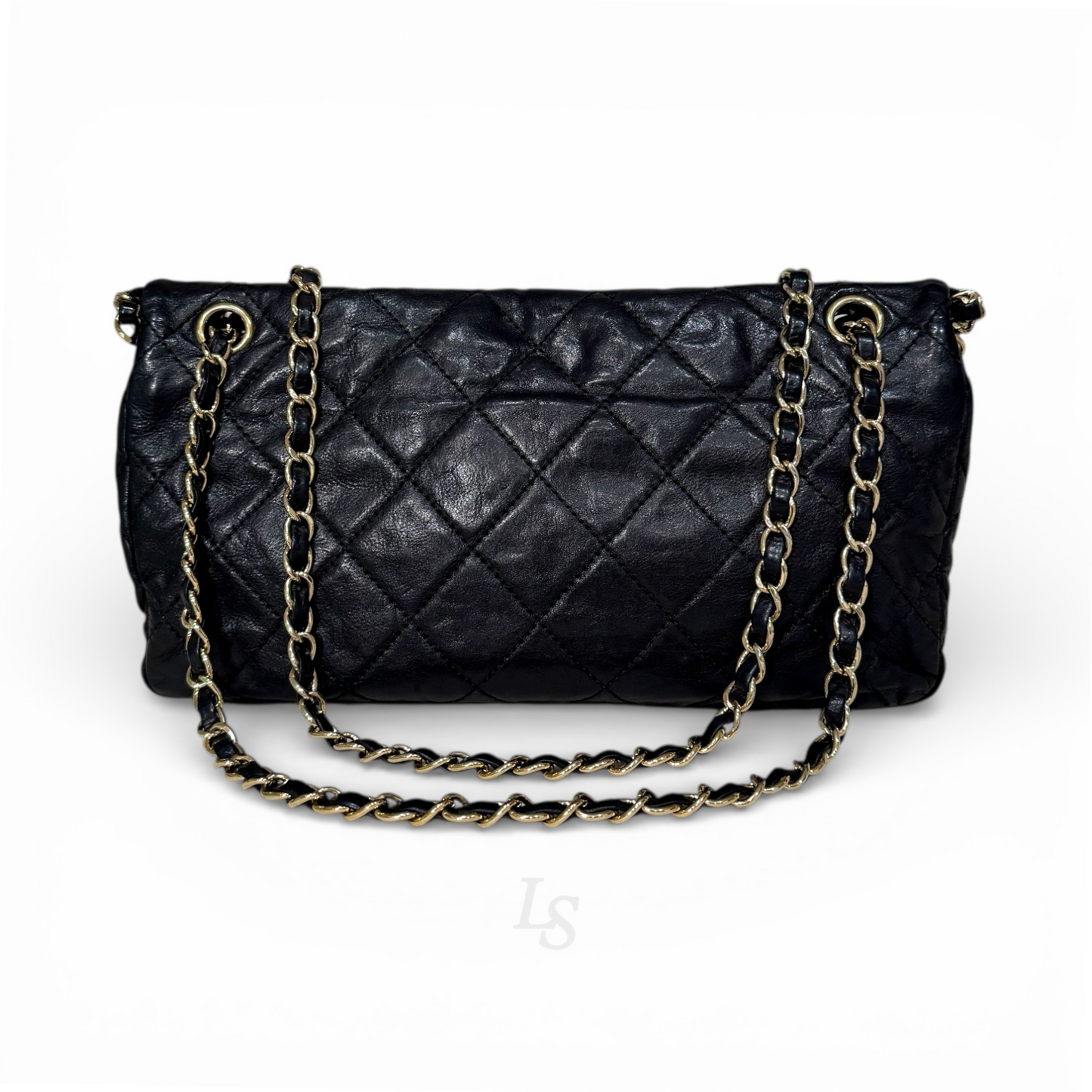 Chanel Calfskin Flap Bag - Black