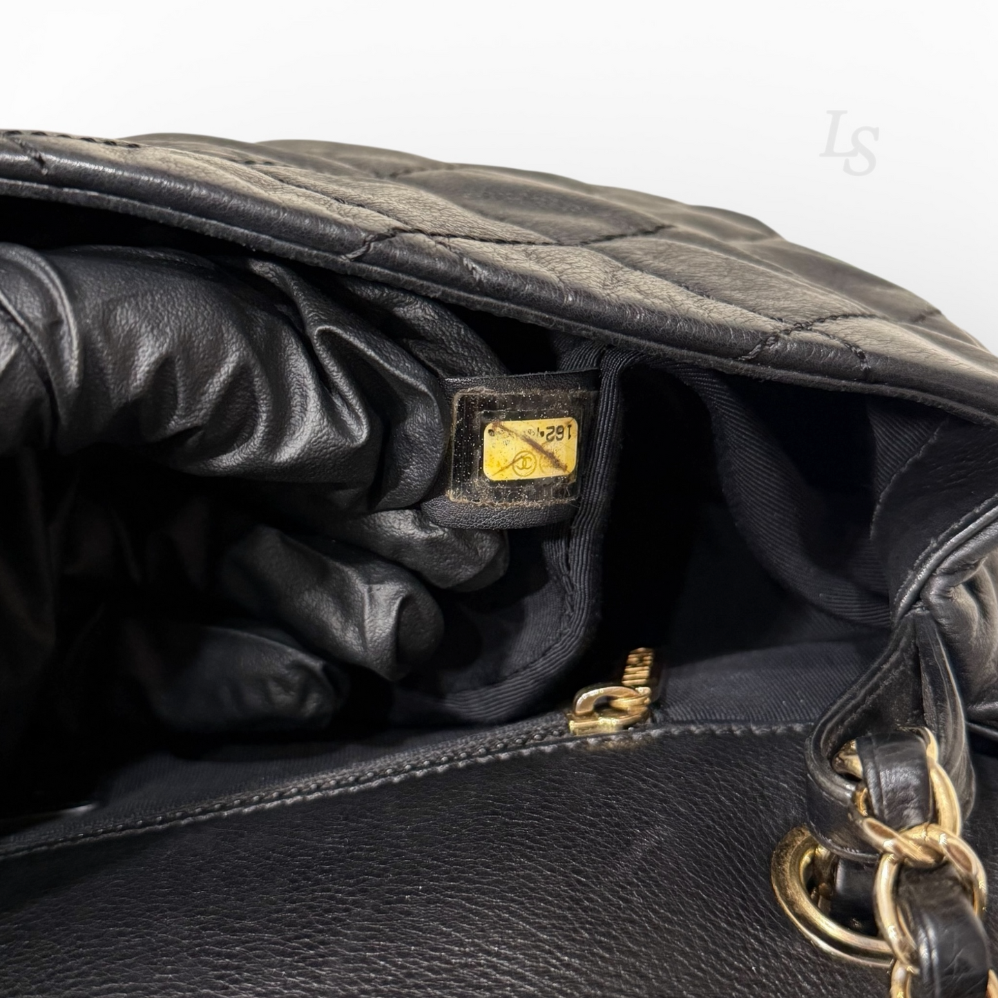 Chanel Calfskin Flap Bag - Black